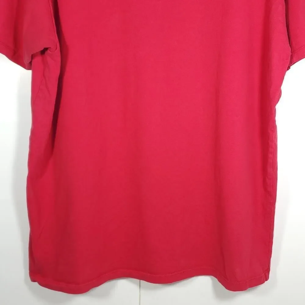 The North Face Men's SZ XL Red Logo Bear Graphic Tee Short Sleeve T Shirt